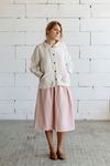 100% Linen Skirt Pink - Afterlife Projects
