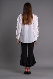 SHEER RUFFLED BLOUSE - Afterlife Projects