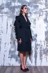 BELTED DOUBLE RUFFLED SLEEVE JACKET DRESS - Afterlife Projects
