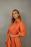 NOV YinYang Long Dress - Tangerine