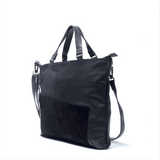 Asymmetric Tote Bag Black - Afterlife Projects