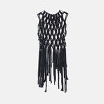 Skadi Macrame Top Black - Afterlife Projects